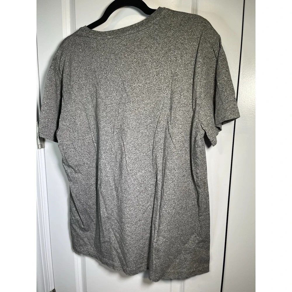 Ralph Lauren Polo Shirt‎ Mens Heather Gray Regular Fit Pony Logo Crew Neck Large